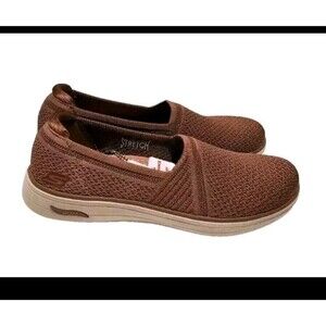 Skechers Arch Fit Inspire Sydney Dark Rose Womens 7.5 Slip On Pink Flat Shoes